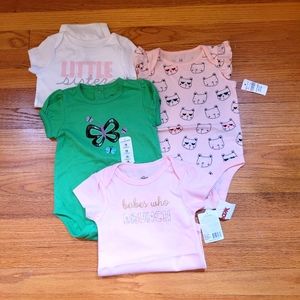 NWT Lot of 4 Onsies Size 18M
